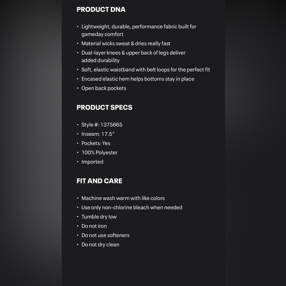 NWT - Under Armour Gray/Gray Black Women’s SOFTBALL PANTS - many sizes - Picture 6 of 6